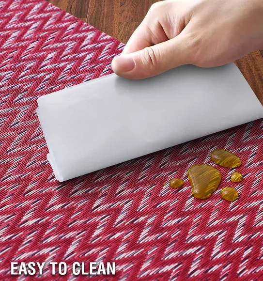 Avono Heat Resistant and Washable Table Mat Red