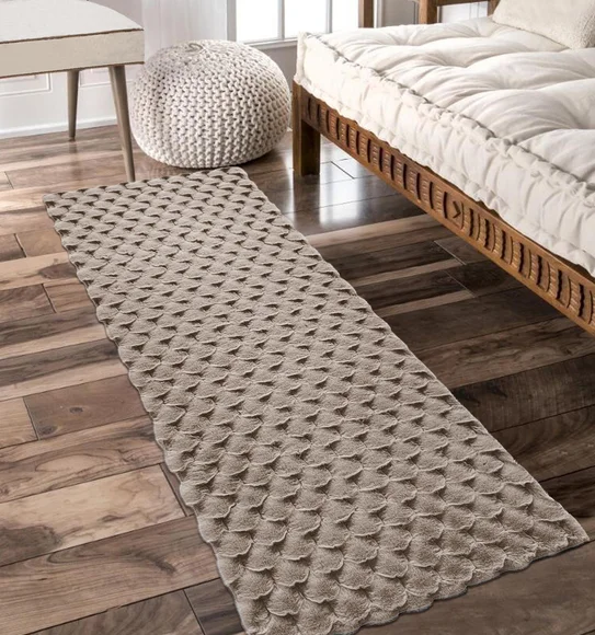 Muffin Solid Bedside Runner D Beige
