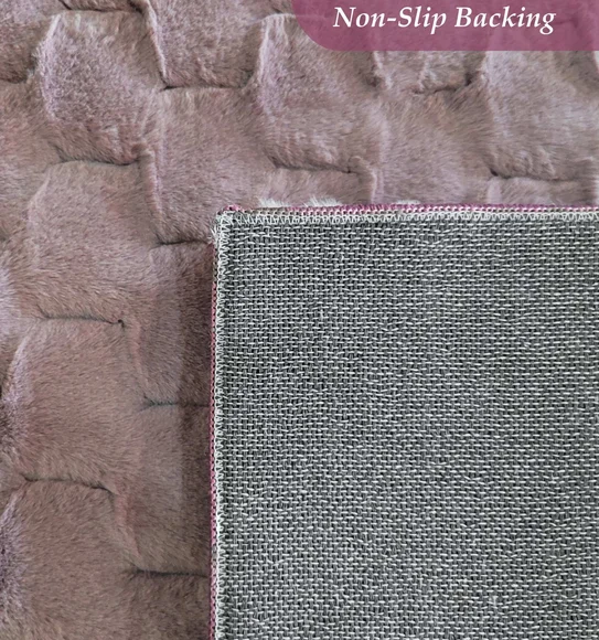 Muffin Solid Bedside Runner Blush