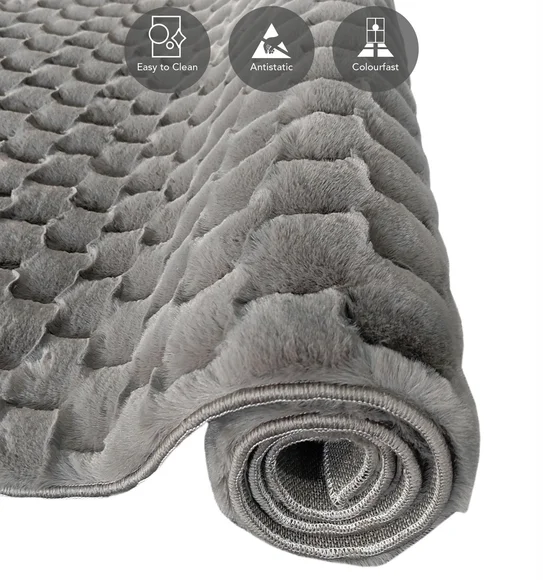 Muffin Solid Machine Made Carpet Charcoal