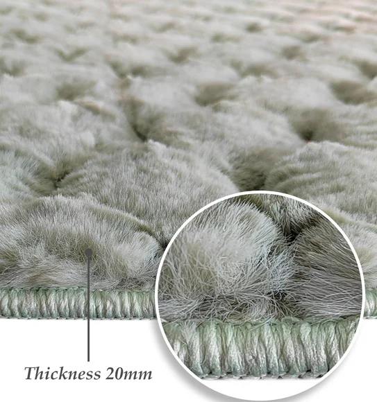 Muffin Solid Machine Made Carpet Olive