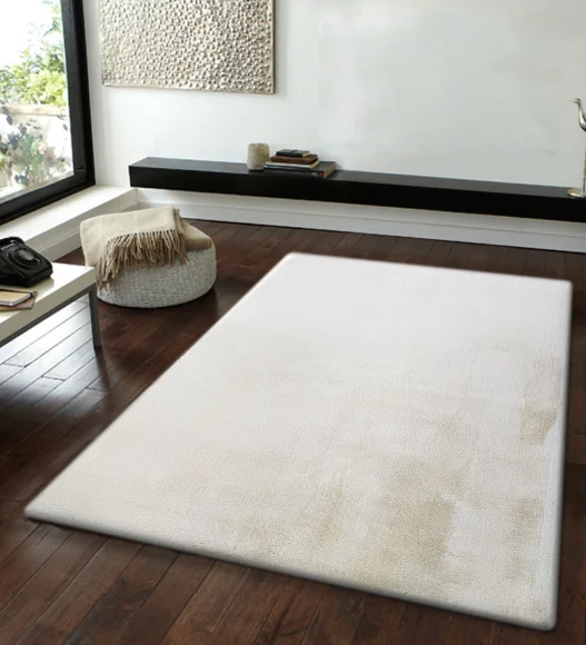 New Oslo Rabit Fur Carpet White