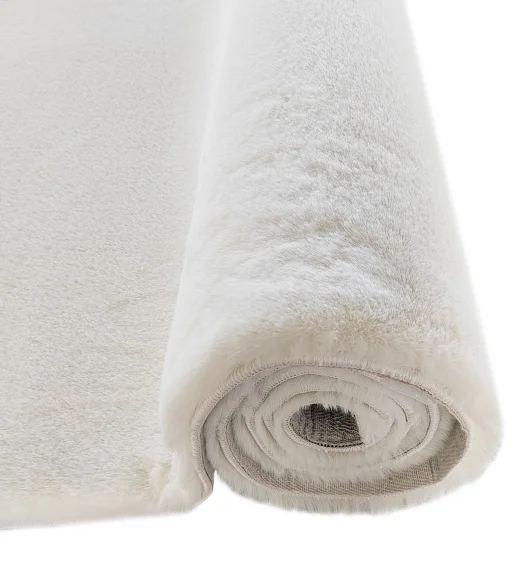 New Oslo Rabit Fur Carpet White