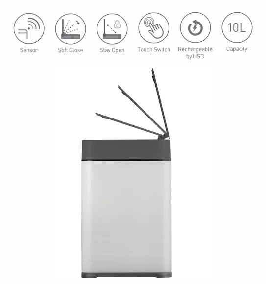 Eko 9208R Echo Rechargeable Sensor Sensor Bin Grey