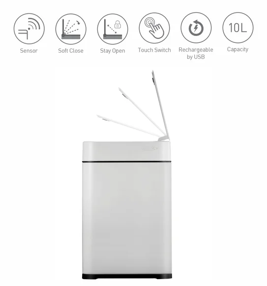 Eko 9208R Echo Rechargeable Sensor Sensor Bin White