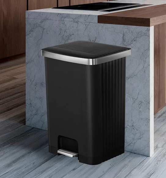 Eko 6388 Hana Fingerprint Resistant Plastic Plastic Bin Black