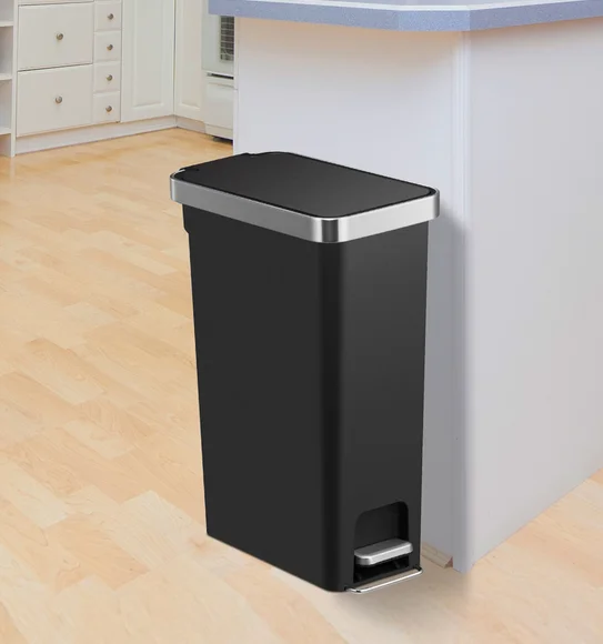 Eko 6368 Hana Slim Fingerprint Resistant Plastic Plastic Bin Black