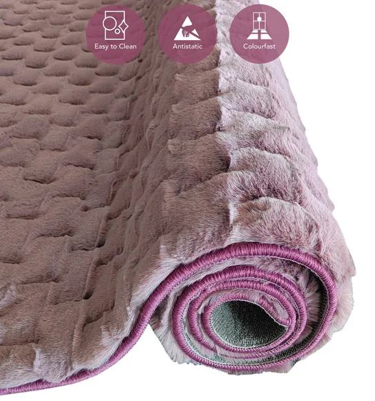 Muffin Solid Machine Made Carpet Blush