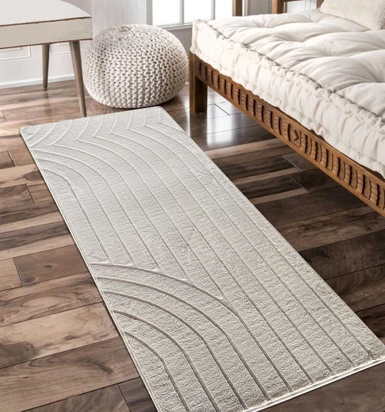 Beaver Abstract Bedside Runner Stone