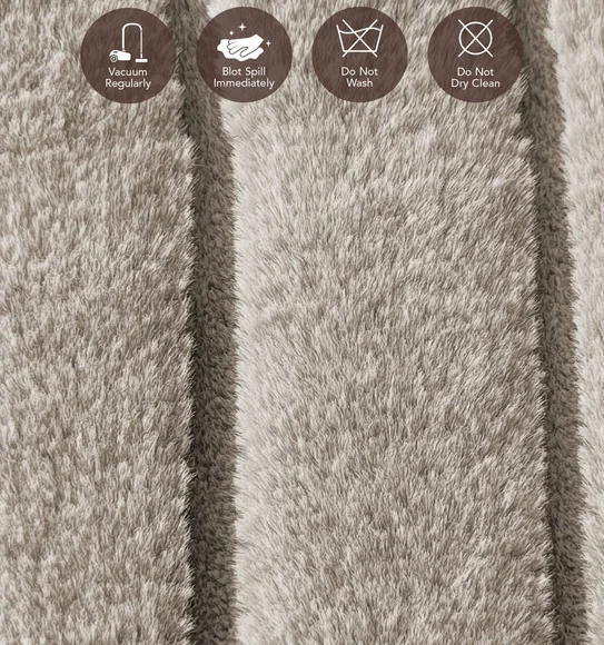 Beaver Abstract Machine Made Carpet Beige