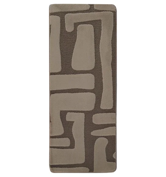 Chinchilla Solid Bedside Runner Brown