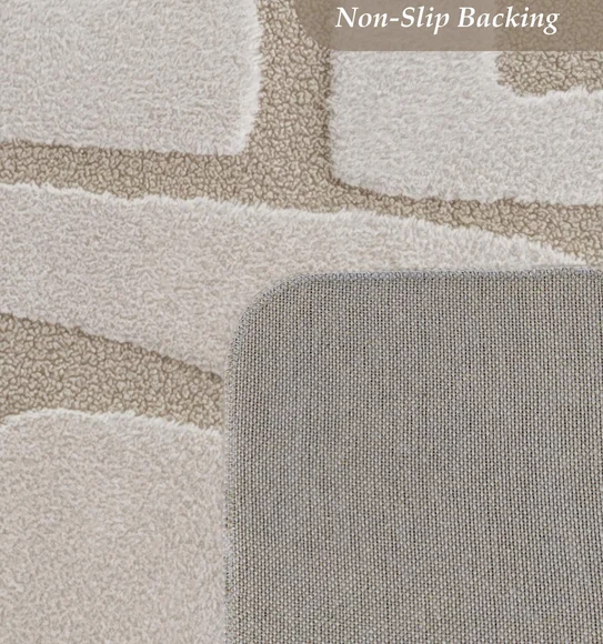 Chinchilla Solid Bedside Runner Beige