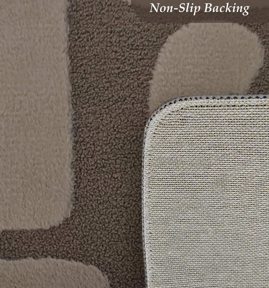 Chinchilla Solid Bedside Runner Brown