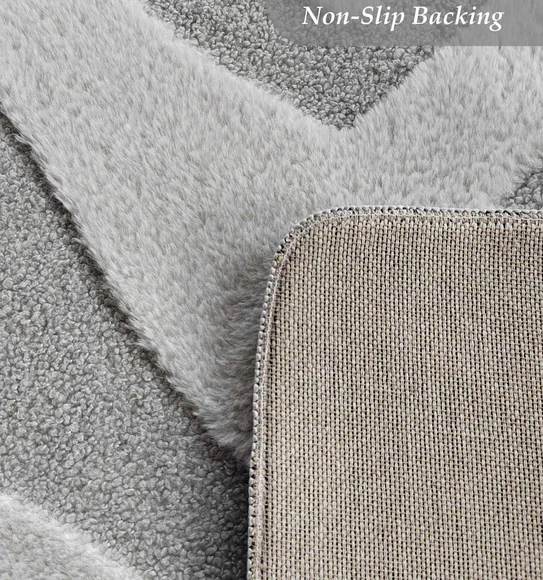Chinchilla Solid Bedside Runner Grey
