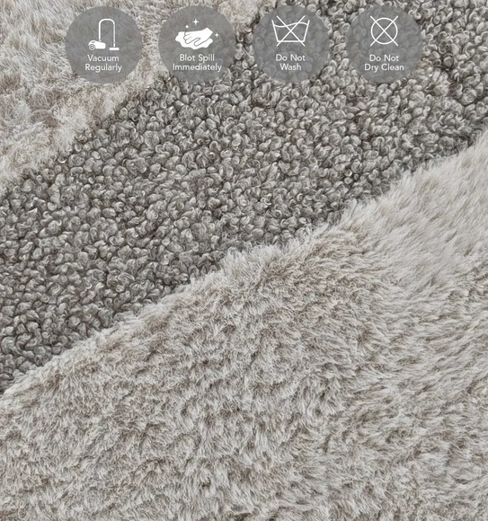 Chinchilla Solid Bedside Runner Grey