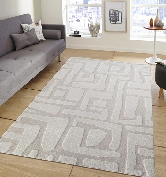 Chinchilla Solid Machine Made Carpet Cream