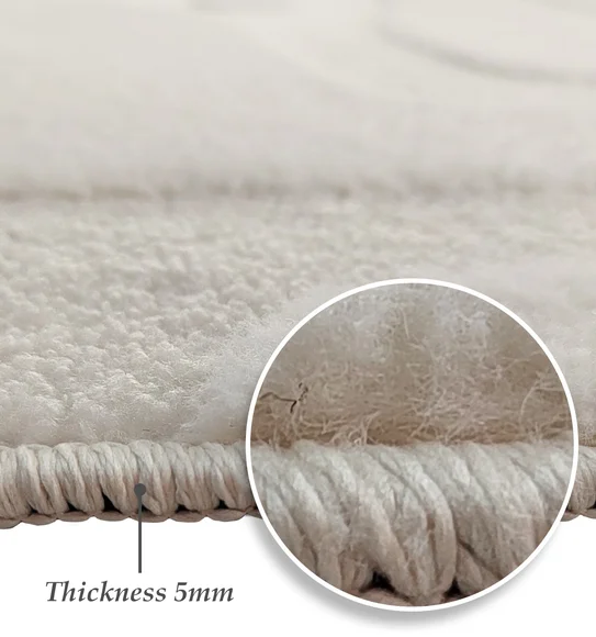 Chinchilla Solid Machine Made Carpet Cream
