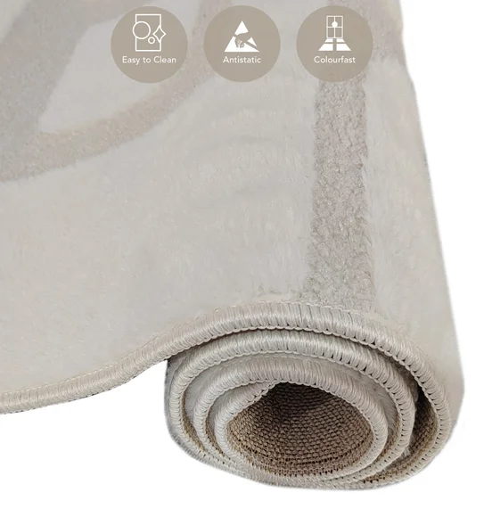 Chinchilla Solid Machine Made Carpet Cream