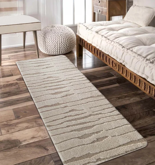 Lynx Solid Bedside Runner Beige