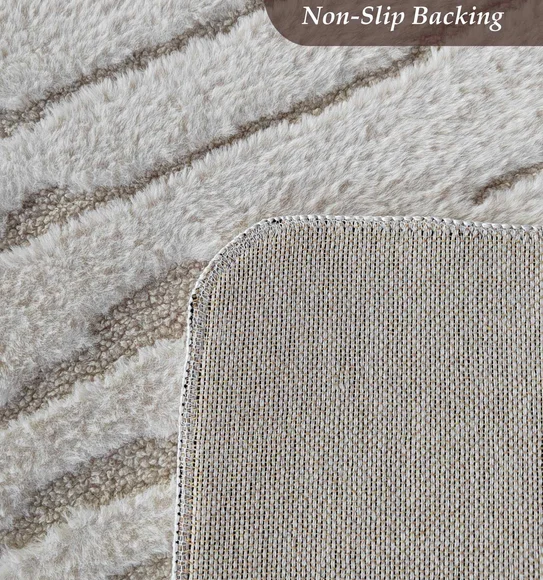 Lynx Solid Bedside Runner Beige