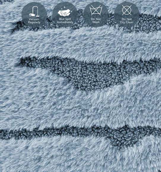 Lynx Solid Machine Made Carpet Blue