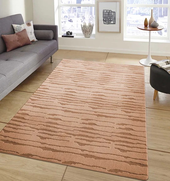 Lynx Solid Machine Made Carpet Peach