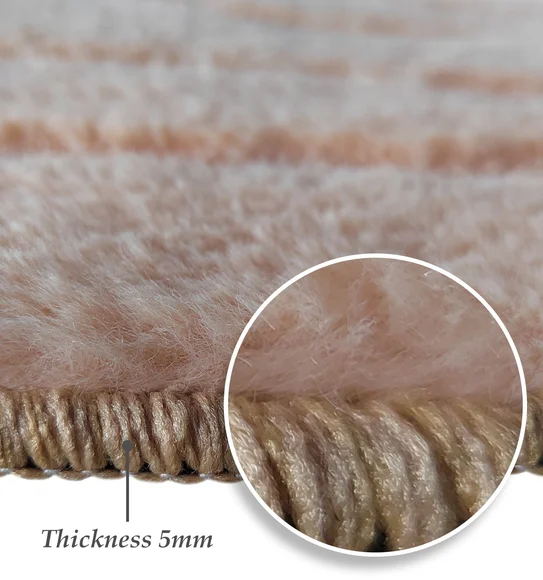 Lynx Solid Machine Made Carpet Peach