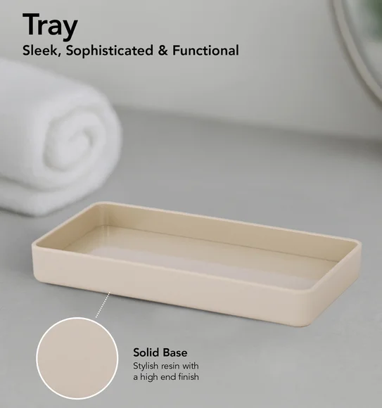 Oasis 6 Pcs PVC Bath Set L Beige