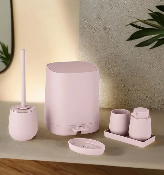Oasis 6 Pcs PVC Bath Set Pink