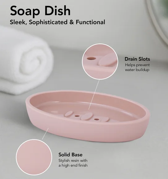 Oasis 6 Pcs PVC Bath Set Pink