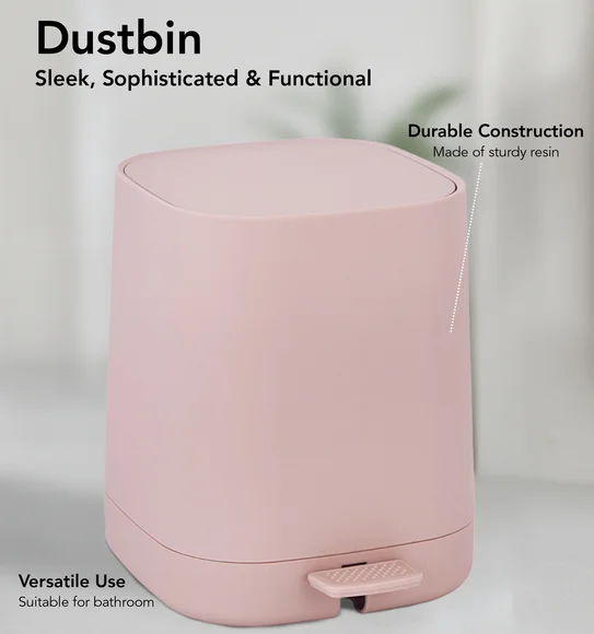 Oasis 6 Pcs PVC Bath Set Pink
