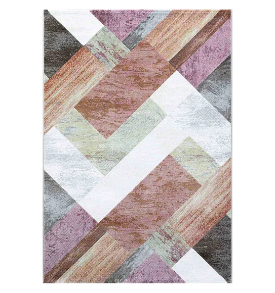 Aquarius Abstract Machine Made Carpet Multi