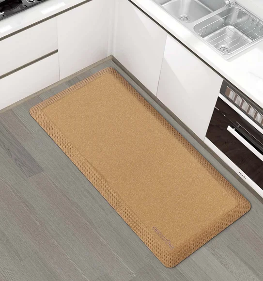 Squab Anti-skid Kitchen Floor Mat Camel
