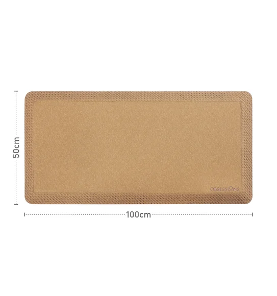 Squab Anti-skid Kitchen Floor Mat Camel
