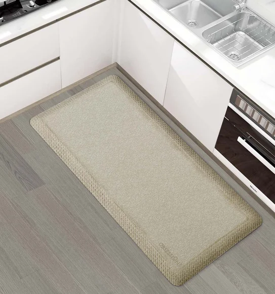 Squab Anti-skid Kitchen Floor Mat Beige