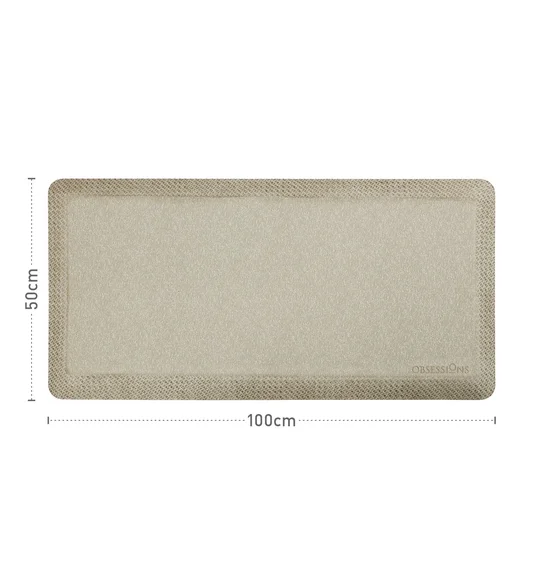 Squab Anti-skid Kitchen Floor Mat Beige