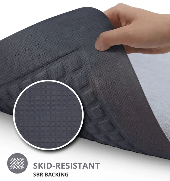 Squab Anti-skid Kitchen Floor Mat Light Grey