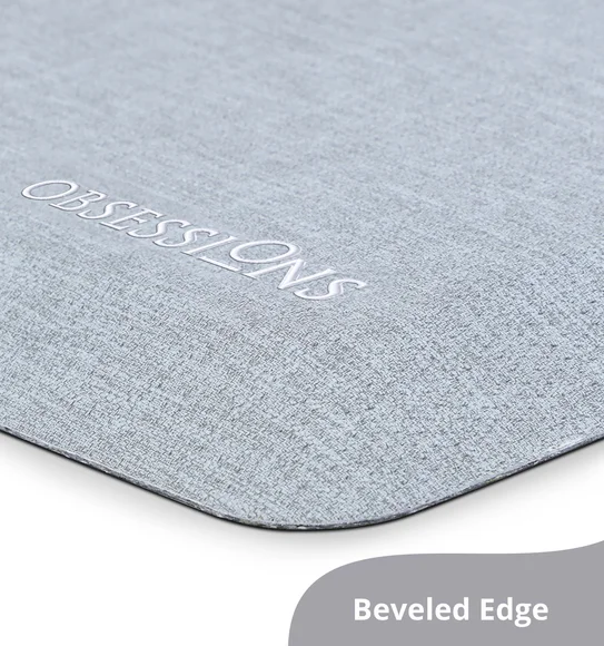 Squab Anti-skid Kitchen Floor Mat Light Grey