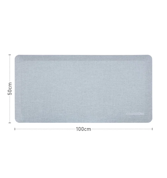 Squab Anti-skid Kitchen Floor Mat Light Grey