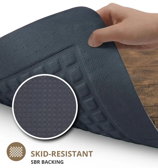 Squab Anti-skid Kitchen Floor Mat Brown