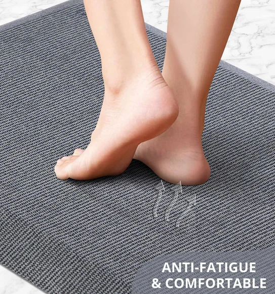 Squab Anti-skid Kitchen Floor Mat D Grey