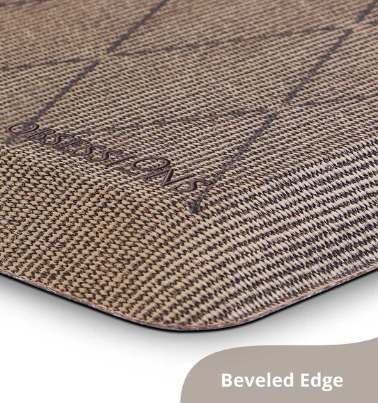 Squab Anti-skid Kitchen Floor Mat Brown