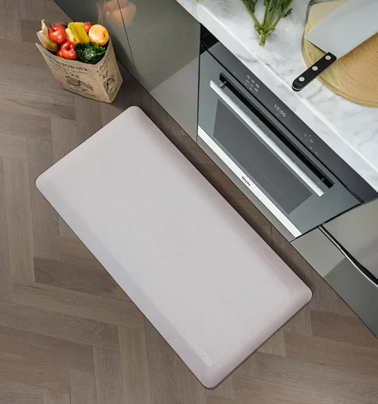 Squab Anti-skid Kitchen Floor Mat Cream