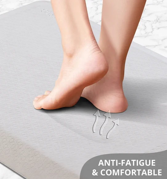 Squab Anti-skid Kitchen Floor Mat Cream
