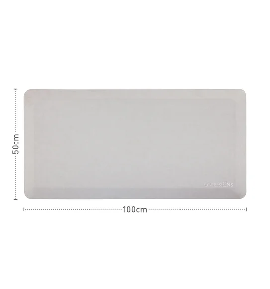 Squab Anti-skid Kitchen Floor Mat Cream