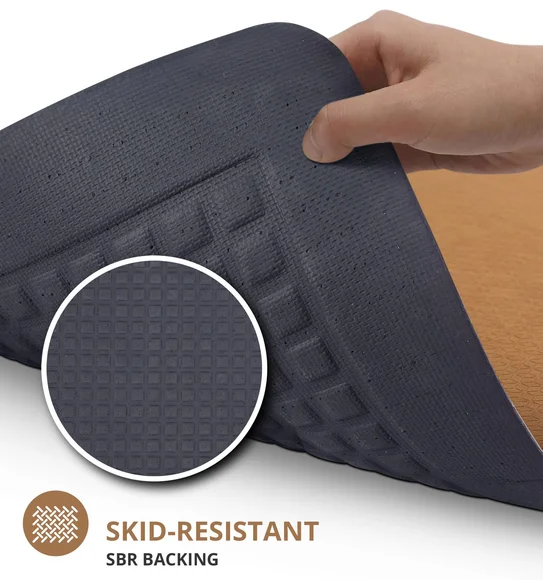 Squab Anti-skid Kitchen Floor Mat Camel