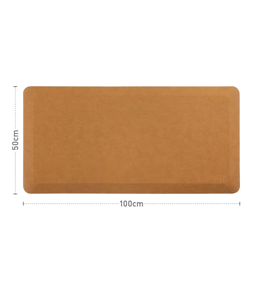 Squab Anti-skid Kitchen Floor Mat Camel
