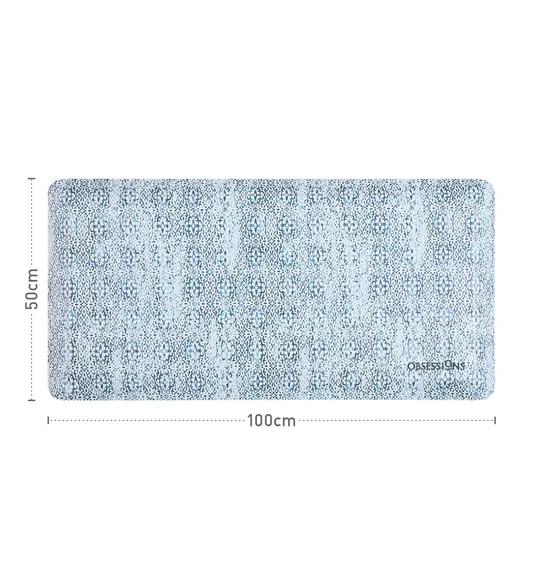 Squab Anti-skid Kitchen Floor Mat Light Blue