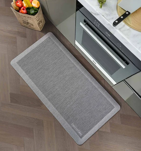 Squab Anti-skid Kitchen Floor Mat Grey