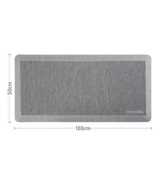 Squab Anti-skid Kitchen Floor Mat Grey